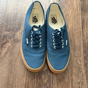 Vans Men's Teal Canvas Sneakers